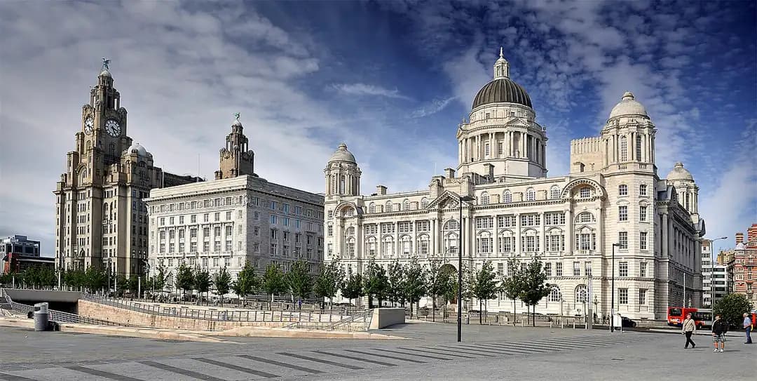 Pier Head waterfront in Liverpool