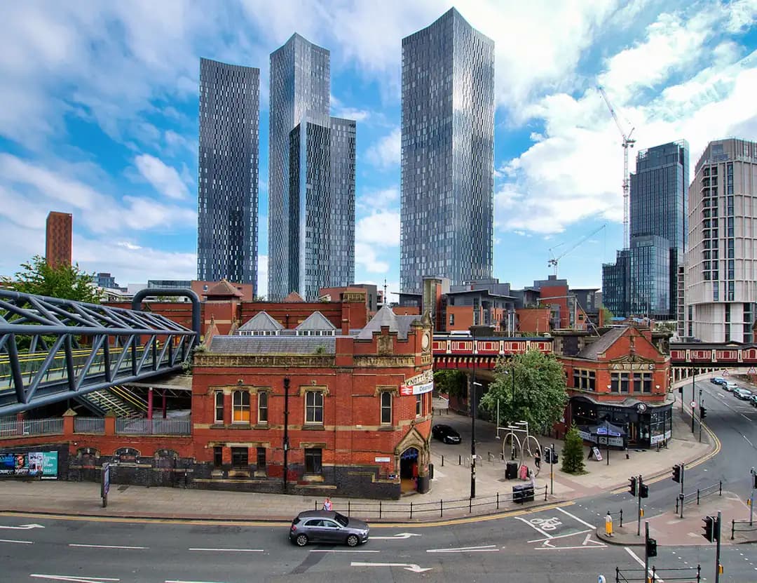 Manchester skyline over Knott Mill