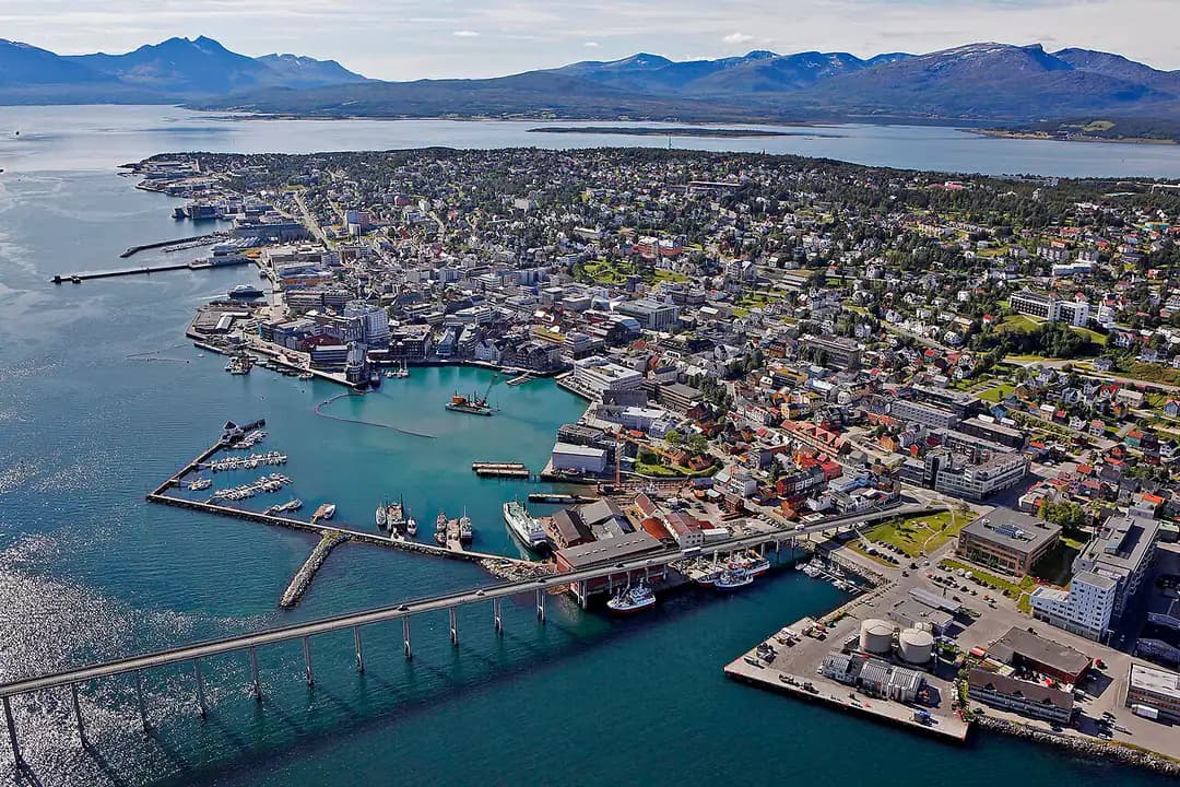 Tromsø city centre by the water