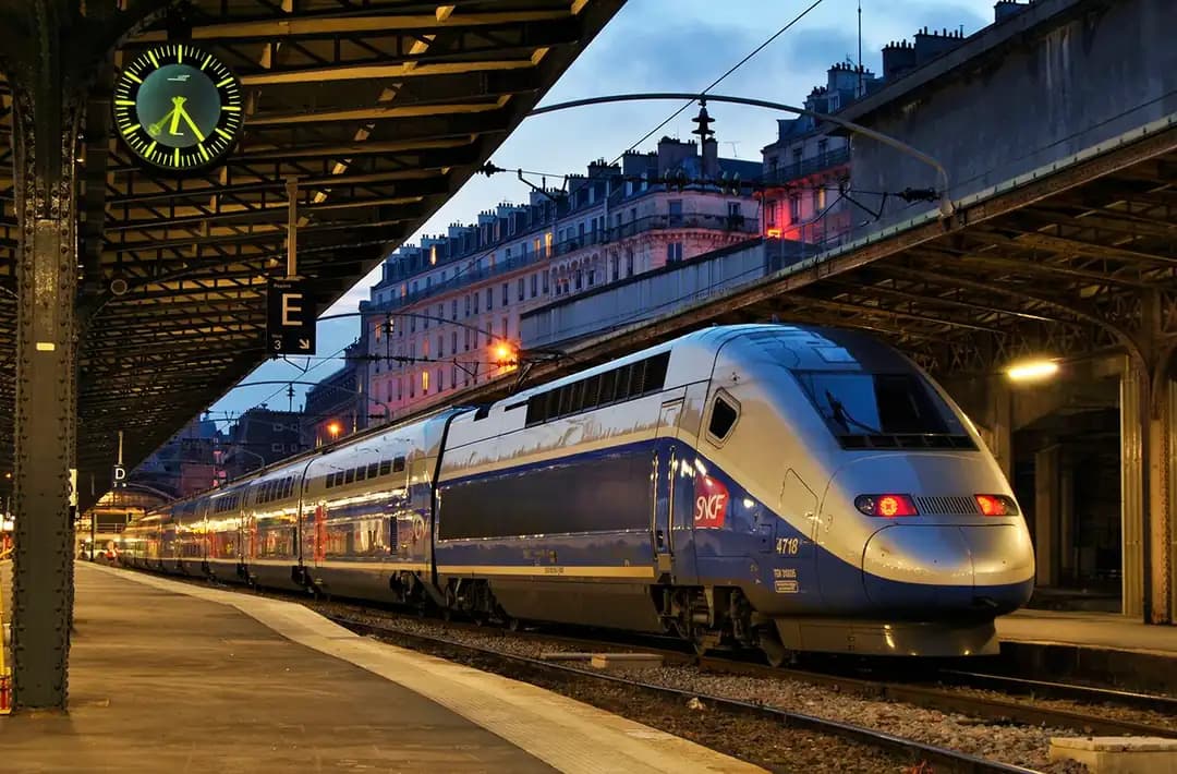 TGV high-speed train at Paris Gare de l'Est