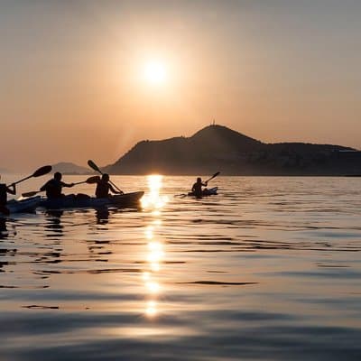 Sunset Sea Kayaking in Dubrovnik with Wine
