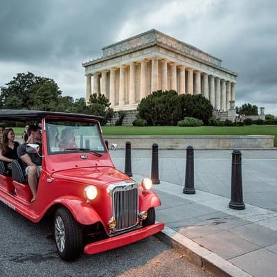 Washington DC Monuments Tour by Electric Cart Day and Night