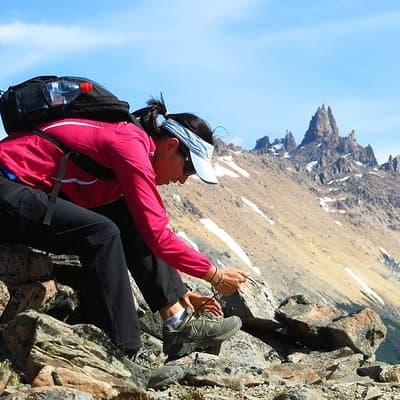 Trekking day in the mountains close to Bariloche