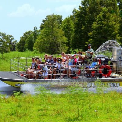 Excursión en aerodeslizador por los Everglades de Florida y entrada para Wild Florida con almuerzo opcional