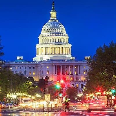 Private Night-Time Monuments Tour of DC for up to 10 Guests