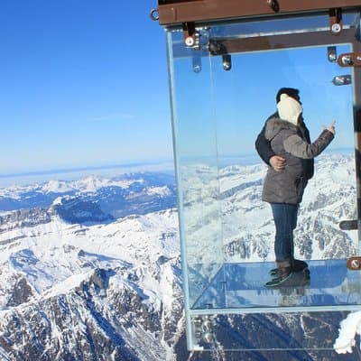 Excursión de un día guiada en autobús panorámico de vidrio y cielo Chamonix & Mont Blanc