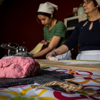 Homemade fresh pasta cooking class