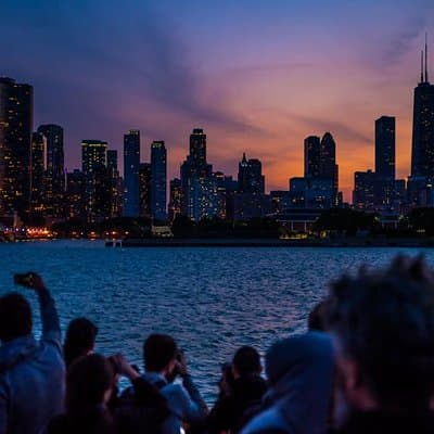 Chicago By Night River and Lake Cruise
