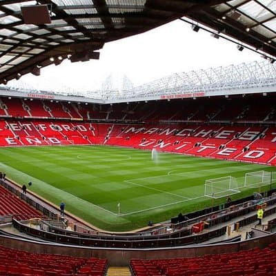 Manchester United Football Match at Old Trafford Stadium