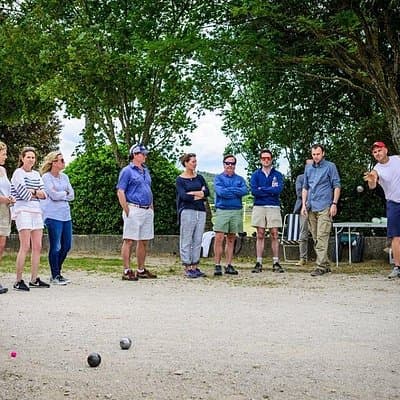Petanque (boules) lesson in Provence