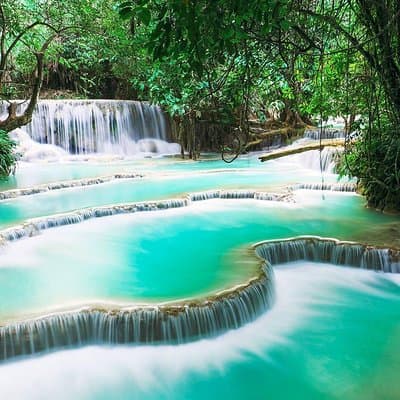 Luang Prabang: Cruise to Pak Ou Caves & Kuang Si Waterfalls