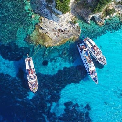 Full-Day Boat Tour of Paxos Antipaxos Blue Caves from Corfu