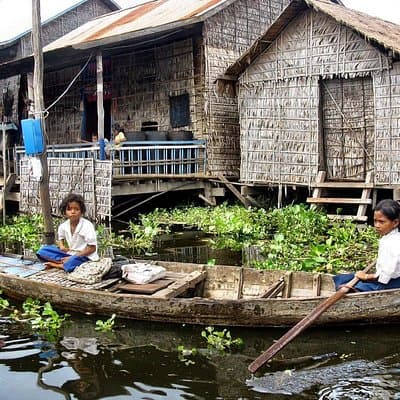 Sunset tour of Kampong Phluk stilts home village on the Tonle Sap