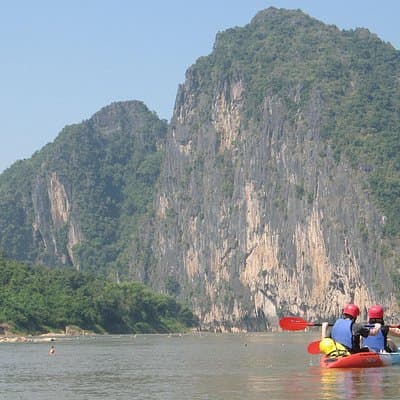 FULL DAY – Kuang Si Waterfall, Kayak on the Nam Ou / Mekong River, Pak Ou Caves