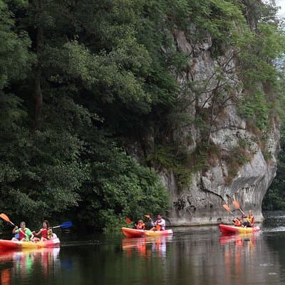Guided kayaking on the Nalón river Oviedo