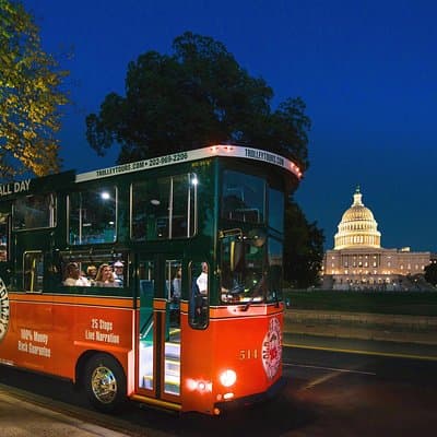 Washington DC Monuments by Moonlight Tour by Trolley
