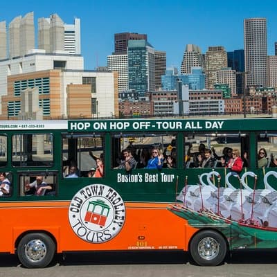Boston Hop-On Hop-Off Trolley Tour with 13 Stops