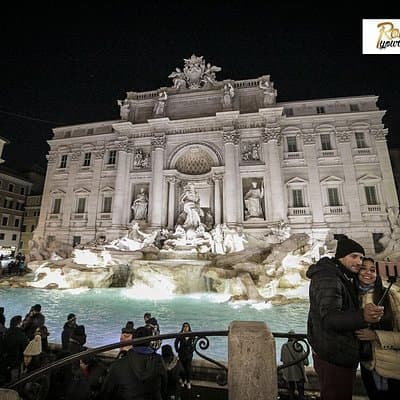Rome Evening Panoramic Walking Tour Including Trevi Fountain and Spanish Steps