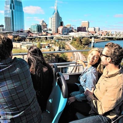 Best of Nashville City Sightseeing Tour on Double Decker Bus