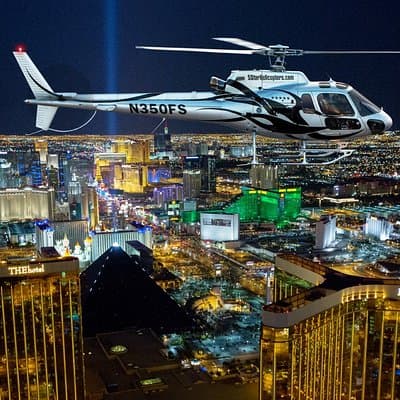 Las Vegas Helicopter Night Strip Flight Tour with Optional Dinner