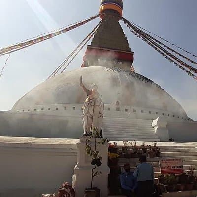 Half day hiking to Swayambhunath Stupa