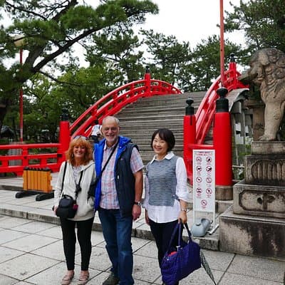 Osaka Castle and Sumiyoshi Taisha Shrine Private Half-Day Tour