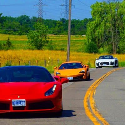 Exotic or Supercar Test Drive with passenger on Hamilton Mountain