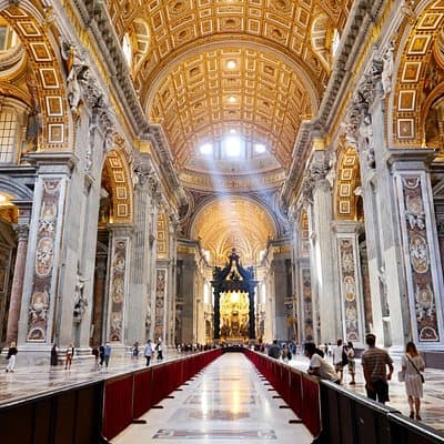 Tour of St Peter's Basilica with Dome Climb and Grottoes