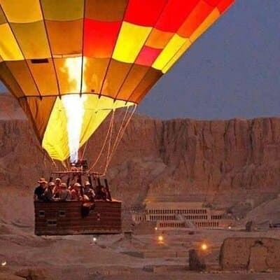 Sunrise Hot Air Balloon Over the Historical sites in Luxor