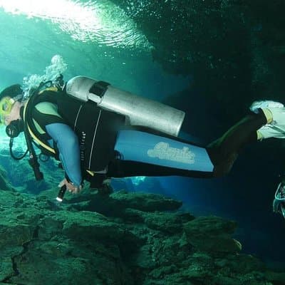 Tulum Area Experiences 2 Tank Guided Scuba Dives at Dos Ojos Cenote's + Lunch