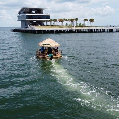 Tiki Boat - St. Pete Pier - The Only Authentic Floating Tiki Bar
