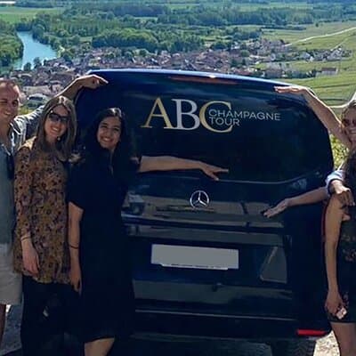 Day trip by van in Champagne small group of 8