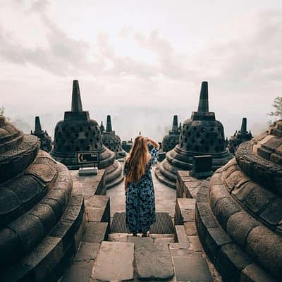 Borobudur Temple Climb To The Top & Prambanan Temple - 1 day tour