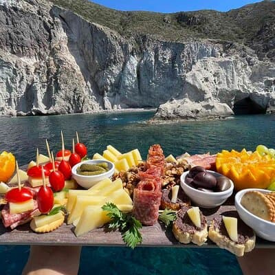 Catamaran Semi Cruise Paros Antiparos includes Food and Drinks