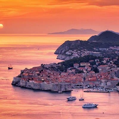Golden Hour Sunset Cruise from Dubrovnik Old Town