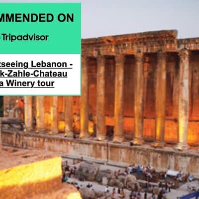 Lebanon tour Baalbek Temples & Ksara Caves Winery, pick-up+Guide