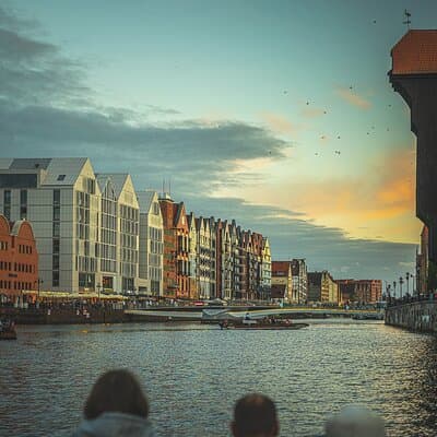 Croisière guidée de la ville de Gdansk sur un bateau polonais historique