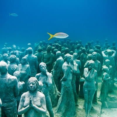 Snorkeling in Isla Mujeres and Underwater Museum
