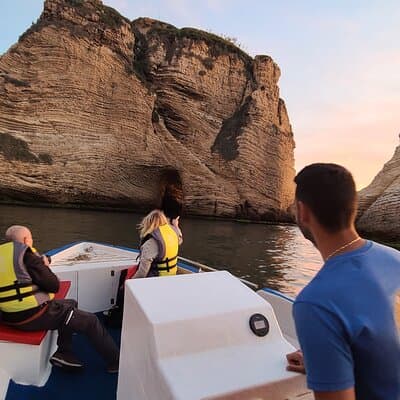 Pigeon Rocks Boat Ride Beirut (Raouche Rocks)