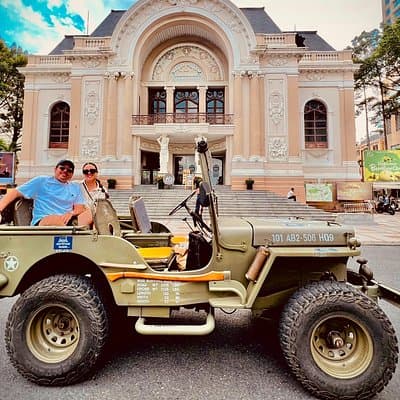 Ho Chi Minh City Private Half-Day Tour by U.S Army Jeep