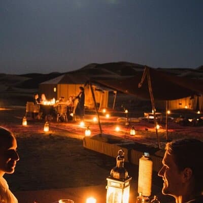 Marrakech: Sunset Dinner in Agafay Desert, Fire Show & Transfers
