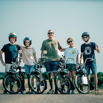 A Tour in Provence in a typical French motorized bike : the Solex