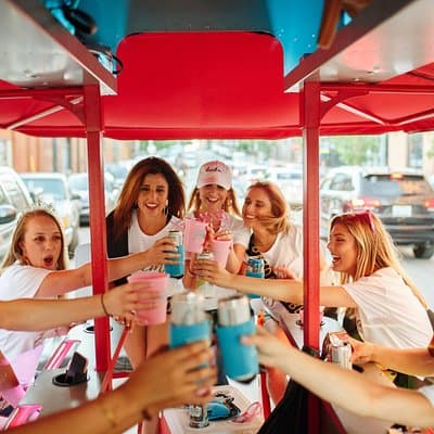 Party Bike Through St Pete with Bar and Mural Stop on Trolley Pub