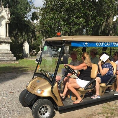 Golf Cart Tours, Bonaventure Cemetery Savannah Cruzers