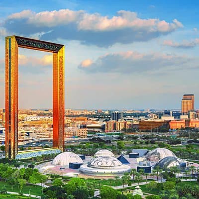 Admission to the Dubai Frame to see the Two Faces of Dubai