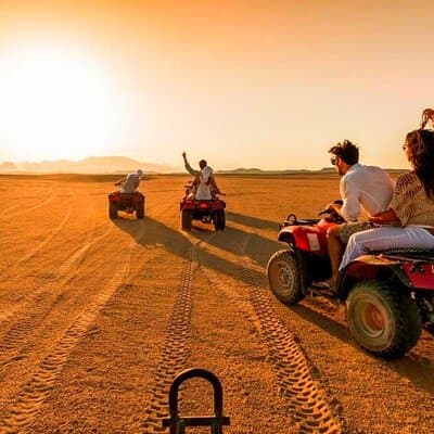 Agafay Desert Dinner Show with Quad Bike and Sunset Camel Ride