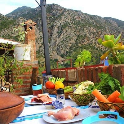 Chefchaouen Private Cooking Class with Mountain View