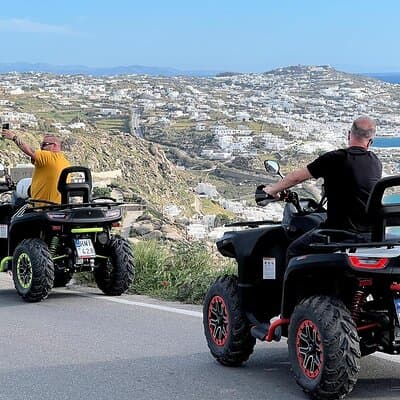 Discover Mykonos ATV Tour with 650cc Quads