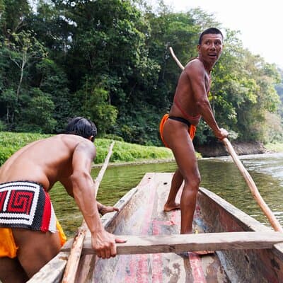Panama City Visit an Indian town Embera and waterfall with lunch