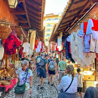 Kruja castle, the old Bazaar & Sarisalltik- Departure from Tirana